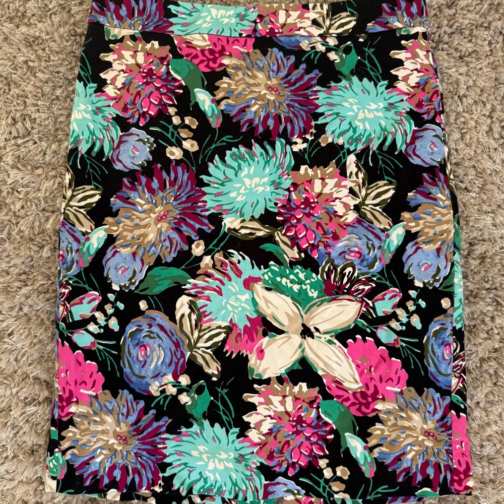 J. Crew Women's Floral Pencil Skirt